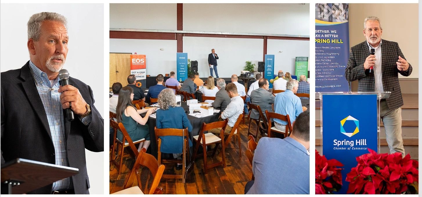 Rod Thurley speaking at a business event