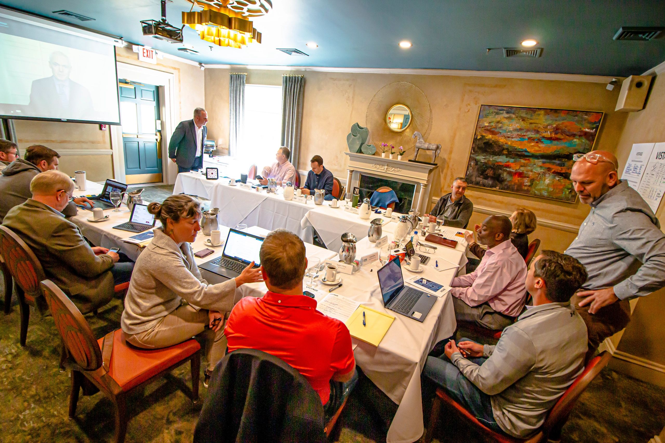 Vistage CEO peer advisory group meeting